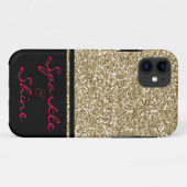 スパークルアンドシャインフェイクグリッター Case-Mate iPhoneケース (裏面(横))