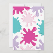 スパークルアンドスライムユニコーンスライム誕生日招待状 招待状 (裏面)