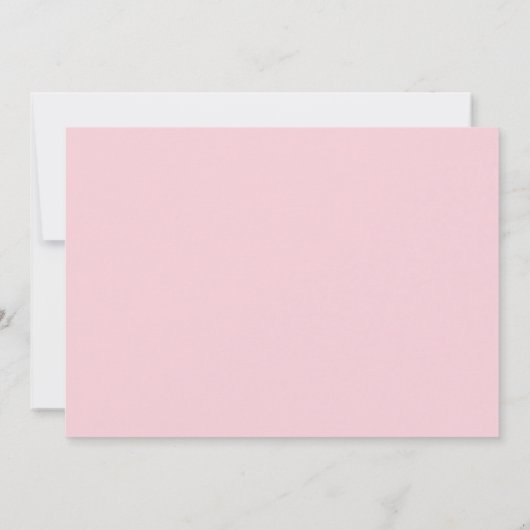 スパークルエスニックプリンセスピンクベビーシャワー 招待状 (裏面)