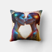 スパークルキスをする付きツイカラフルンモデル クッション (裏面)