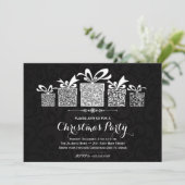 スパークルギフトクリスマス招待状 招待状 (スタンド正面)