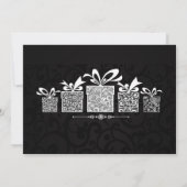 スパークルギフトクリスマス招待状 招待状 (裏面)