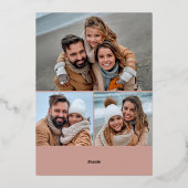 スパークルクリスマス4 PHOTOバラ金ゴールド 箔シーズンカード (裏面)