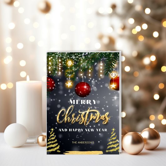 スパークルクリスマス カード