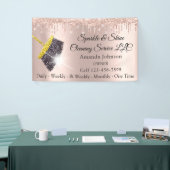 スパークルクリーニングサービスハウスキーピング箒 横断幕 (トレードショー)