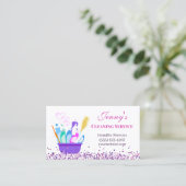 スパークルクリーニング用品清掃サービス 名刺 (スタンド正面)