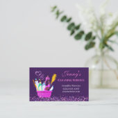 スパークルクリーニング用品清掃サービス 名刺 (スタンド正面)