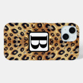 スパークルグラム金ゴールドブラックヒョウcheetahプリント Case-Mate iPhoneケース (裏面 (横))