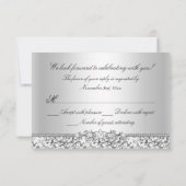 スパークルグリッタードレス&ヒールキンセアニェラRSVP 出欠カード (裏面)