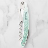 スパークルグリーングリッター ソムリエナイフ (正面)