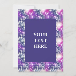 スパークルコズミックパープル抽象芸術 招待状