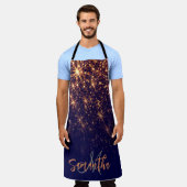 スパークルゴールデングリッター エプロン (着用した状態)