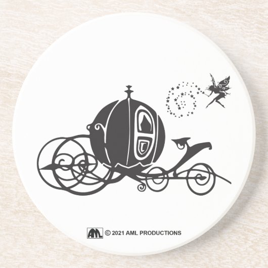 スパークルシンデレラズパンプキンキャリッジ コースター (正面)