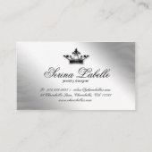 スパークルジュエリーゼブラクラウンブラック 名刺 (裏面)