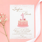 スパークルスウィートワン誕生日パーティー 招待状