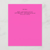 スパークルススイかわいらしート16ガーリーピンク16誕生日 チラシ (裏面)