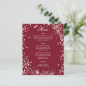 スパークルスノーフレークとウェディングメニュー (スタンド正面)