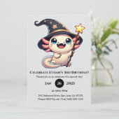 スパークルスペルアクソロトル誕生日 招待状 (スタンド正面)