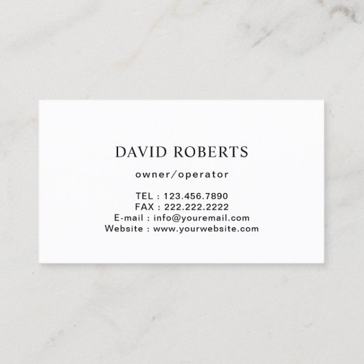 スパークルス付きプロフェッショナル清掃サービス 名刺 (裏面)