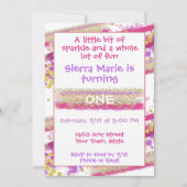 スパークルズ誕生日招待状 招待状 (正面)