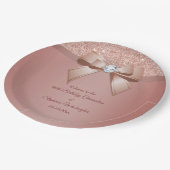 スパークルズ&グラマー、バラ金ゴールド誕生会 ペーパープレート (アングル)