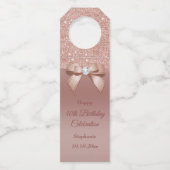 スパークルズ&グラマー、バラ金ゴールド誕生会 ボトルネックタグ (正面)