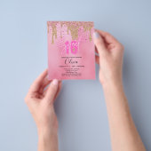 スパークルズ スウィート16 プリティー ガーリー ピンク 16歳の誕生日 チラシ (手)