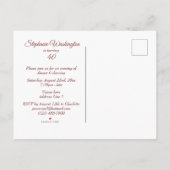 スパークルズ&バラ金ゴールドグラマールバースデーパーティー インビテーションポストカード (裏面)