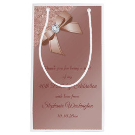 スパークルズ&バラ金ゴールドグラマールバースデーパーティー スモールペーパーバッグ