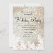 スパークルズ《写真》ぼけ味の松の木の企業の休日 招待状 (正面)