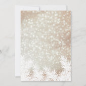 スパークルズ《写真》ぼけ味の松の木の企業の休日 招待状 (裏面)