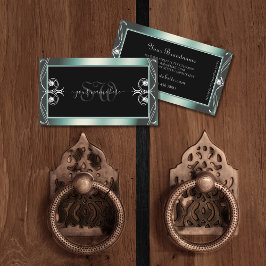 スパークルダイヤモンドイニシャル 名刺