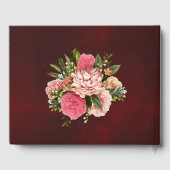 スパークルダイヤモンドドレスブルゴーニュフローラキンセアニェラ ゲストブック (裏面)