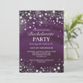 スパークルダイヤモンドバーガンディーパープルバチェロレッテ 招待状 (スタンド正面)