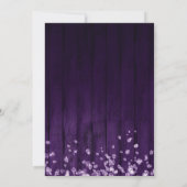 スパークルダイヤモンドパープルシルバースウィート16招待状 招待状 (裏面)