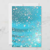 スパークルダイヤモンドブルーバチェロレッテ招待状 招待状 (裏面)