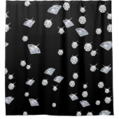 スパークルダイヤモンド シャワーカーテン (正面)