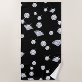 スパークルダイヤモンド ビーチタオル