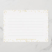 スパークルデライトフォイル卒業サンキューカード 箔招待状 (裏面)