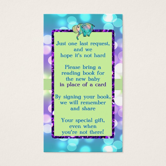 スパークルドットパステルエレファントベビーシャワーCSTM3 (正面)