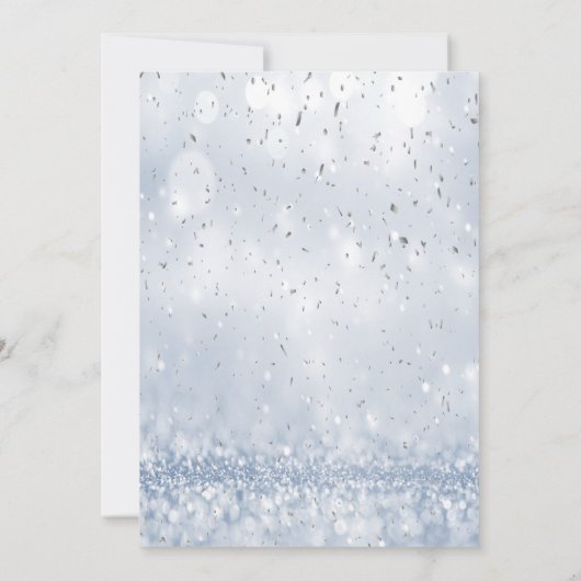 スパークルドレス、ティアラプリンセス《写真》ぼけ味スウィート16 招待状 (裏面)