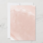 スパークルドレス、赤面水彩50誕生日 招待状 (裏面)