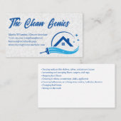 スパークルハウスクリーニングロゴ | 浴室タイル 名刺 (正面/裏面)