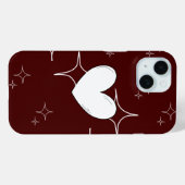 スパークルハートのスマホケース | ロマンティックなカバー Case-Mate iPhoneケース (裏面 (横))