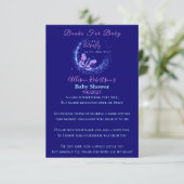 スパークルバタフライガール赤ちゃんシャワーベビー エンクロージャーカード (スタンド正面)