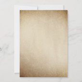 スパークルバラリースピンク金ゴールドブライダルシャワー 招待状 (裏面)