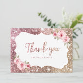 スパークルバラ金ゴールドグリッターと感謝していフローラユー 招待状 (スタンド正面)