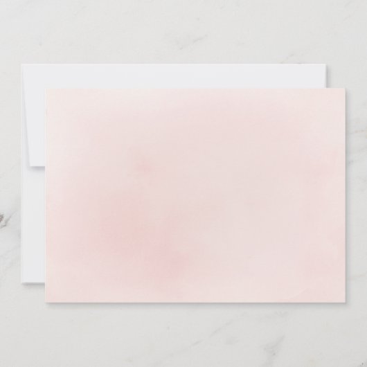 スパークルバラ金ゴールドグリッターと感謝していフローラユー 招待状 (裏面)