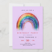 スパークルバースデーパーティー 招待状 (正面)