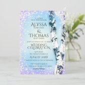 スパークルバーチウェディング 招待状 (スタンド正面)